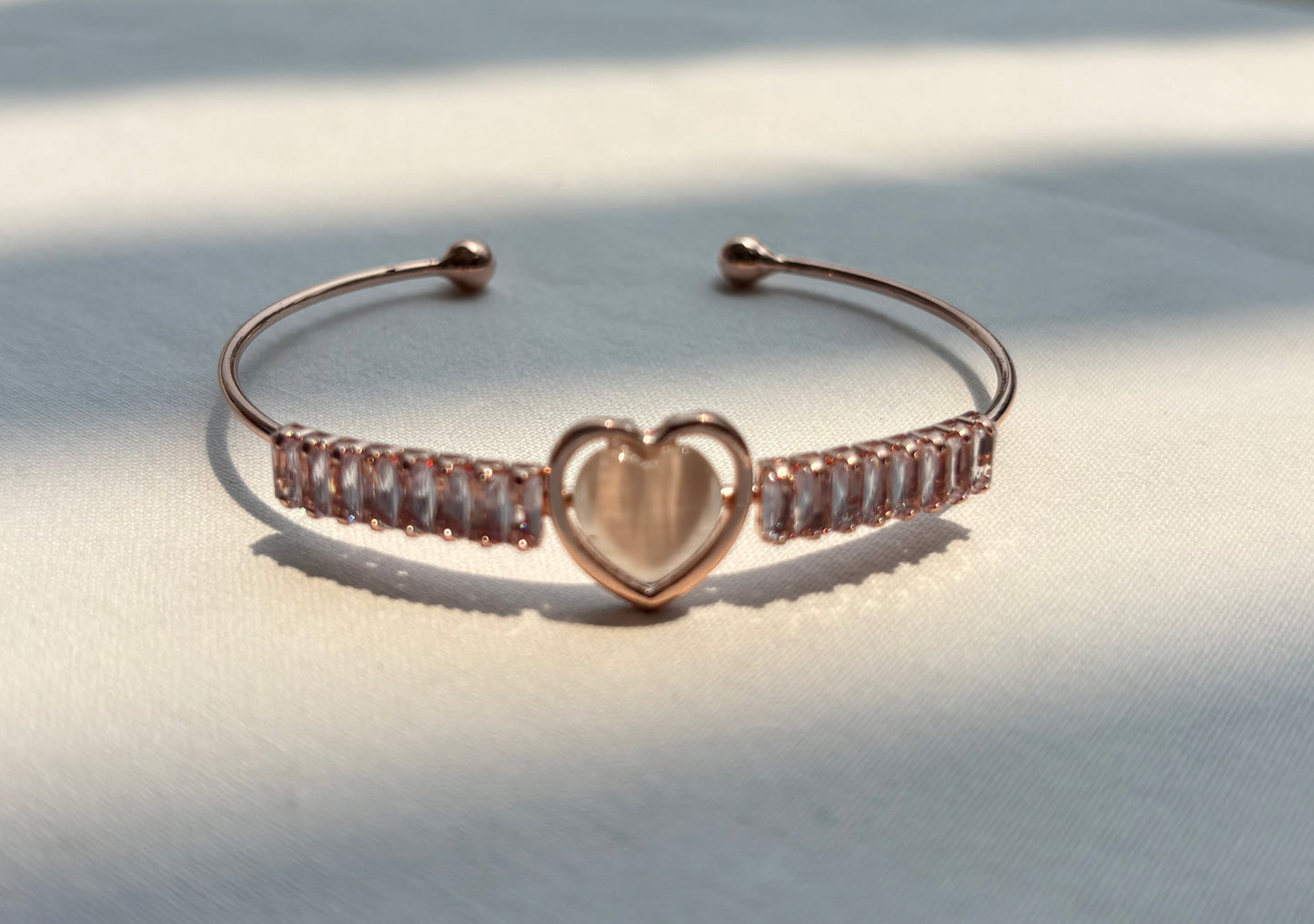 Heart Blush Cuff Bracelet