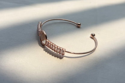 Circle Blush Cuff Bracelet