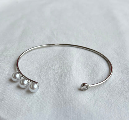 Pearl Open Cuff Bracelet