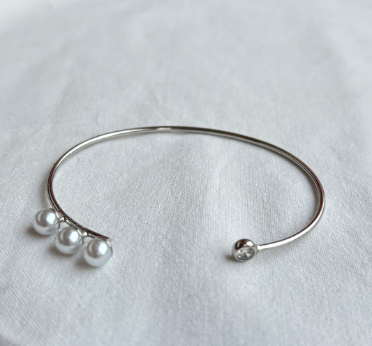 Pearl Open Cuff Bracelet