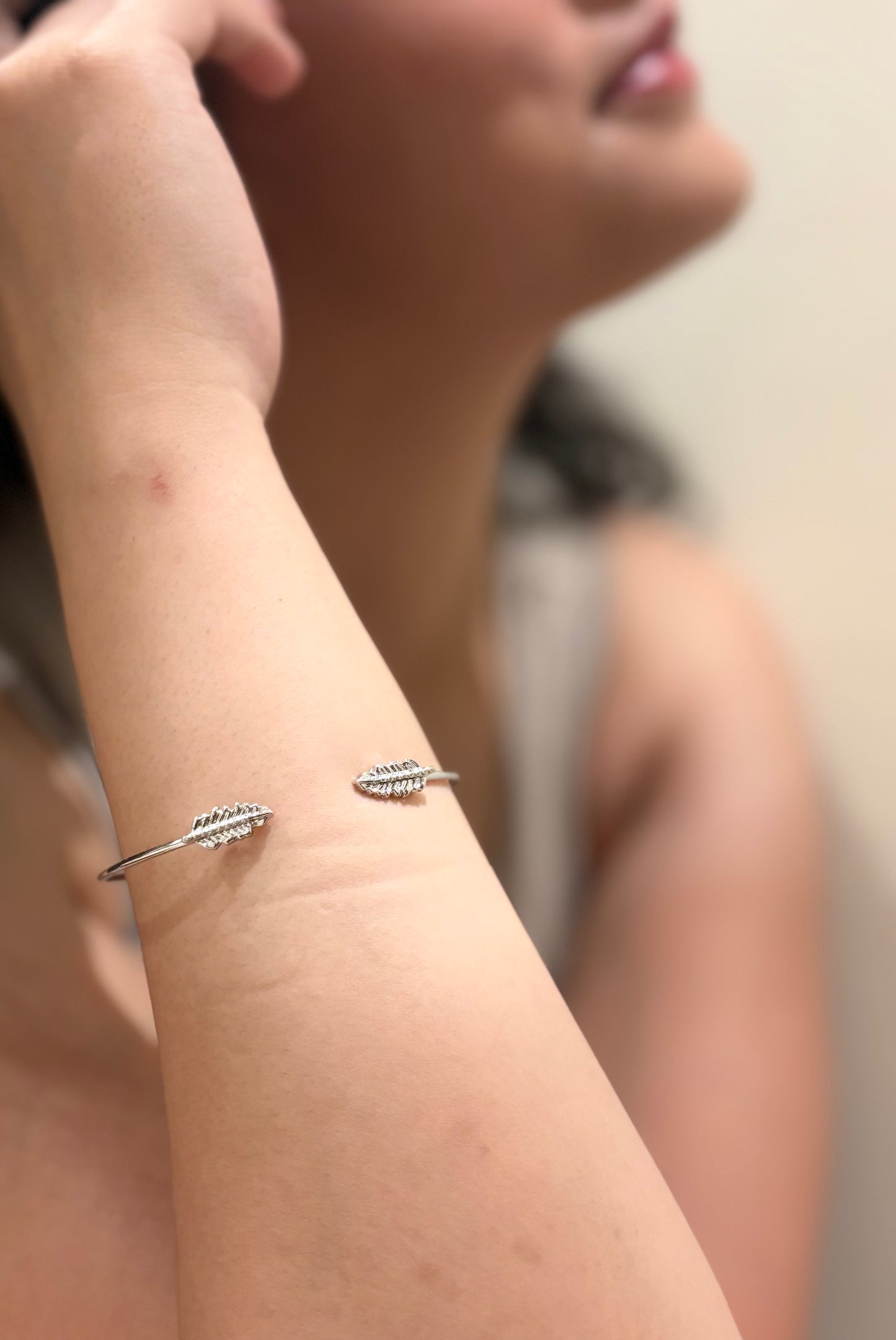 Sliver Leaf Bracelet