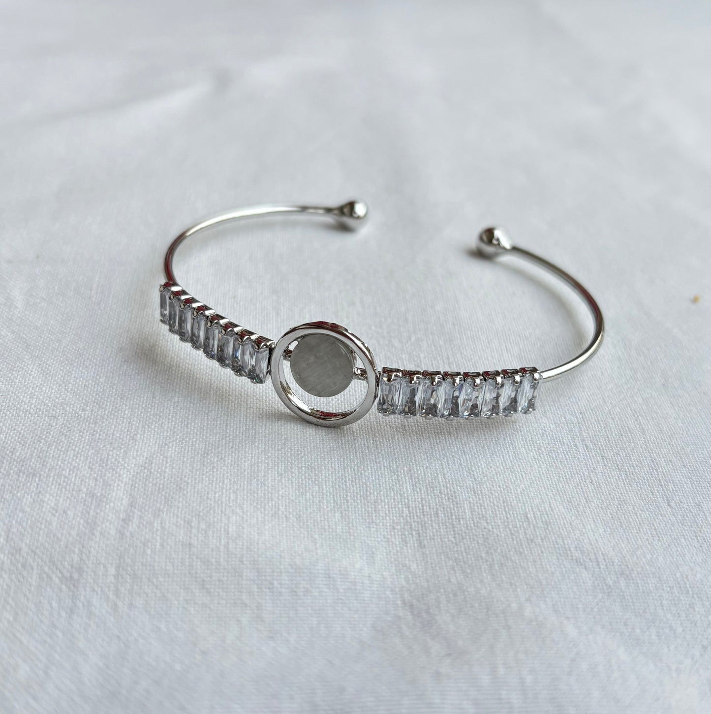 Circle Sliver Cuff Bracelet