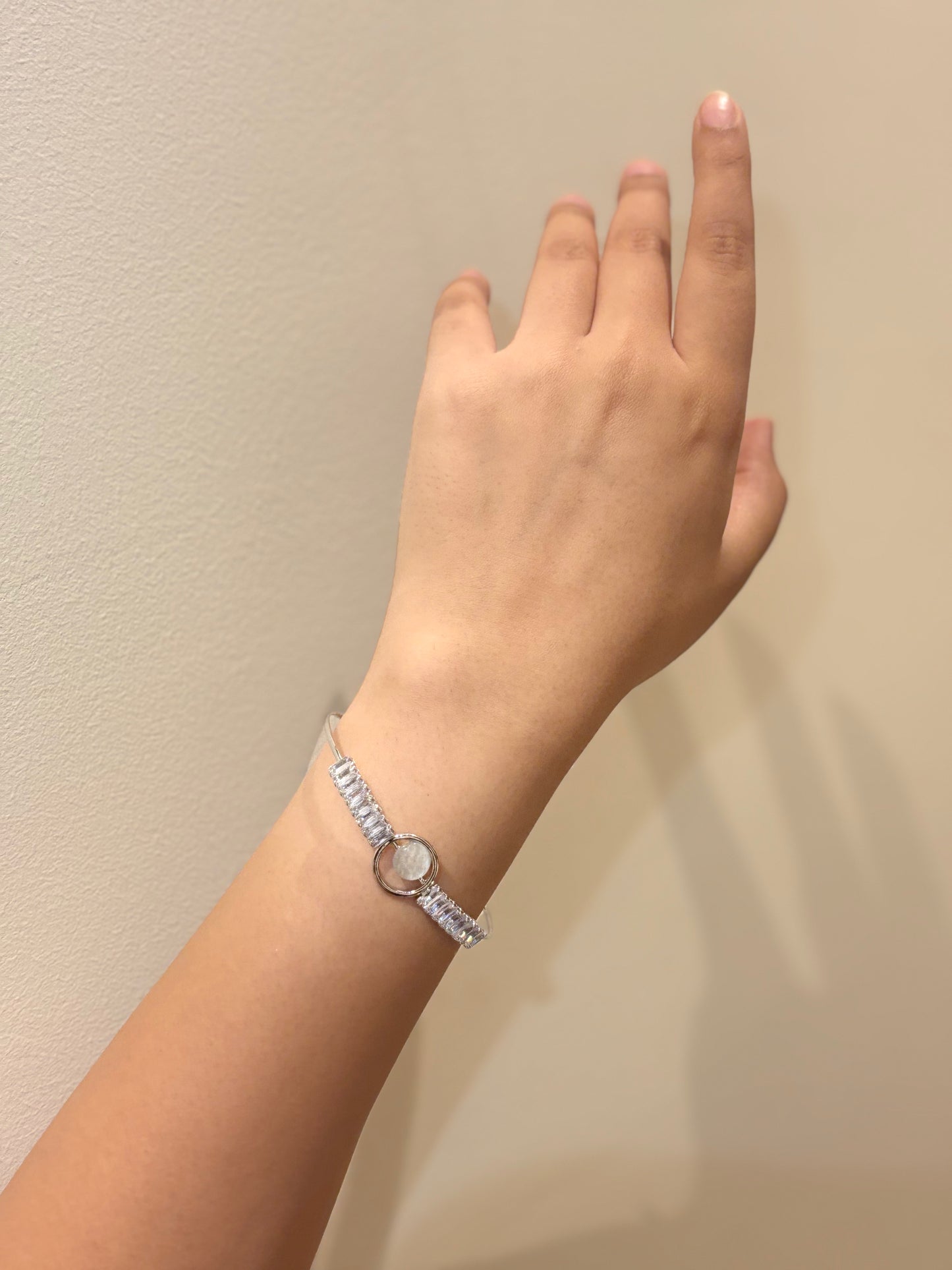 Circle Sliver Cuff Bracelet