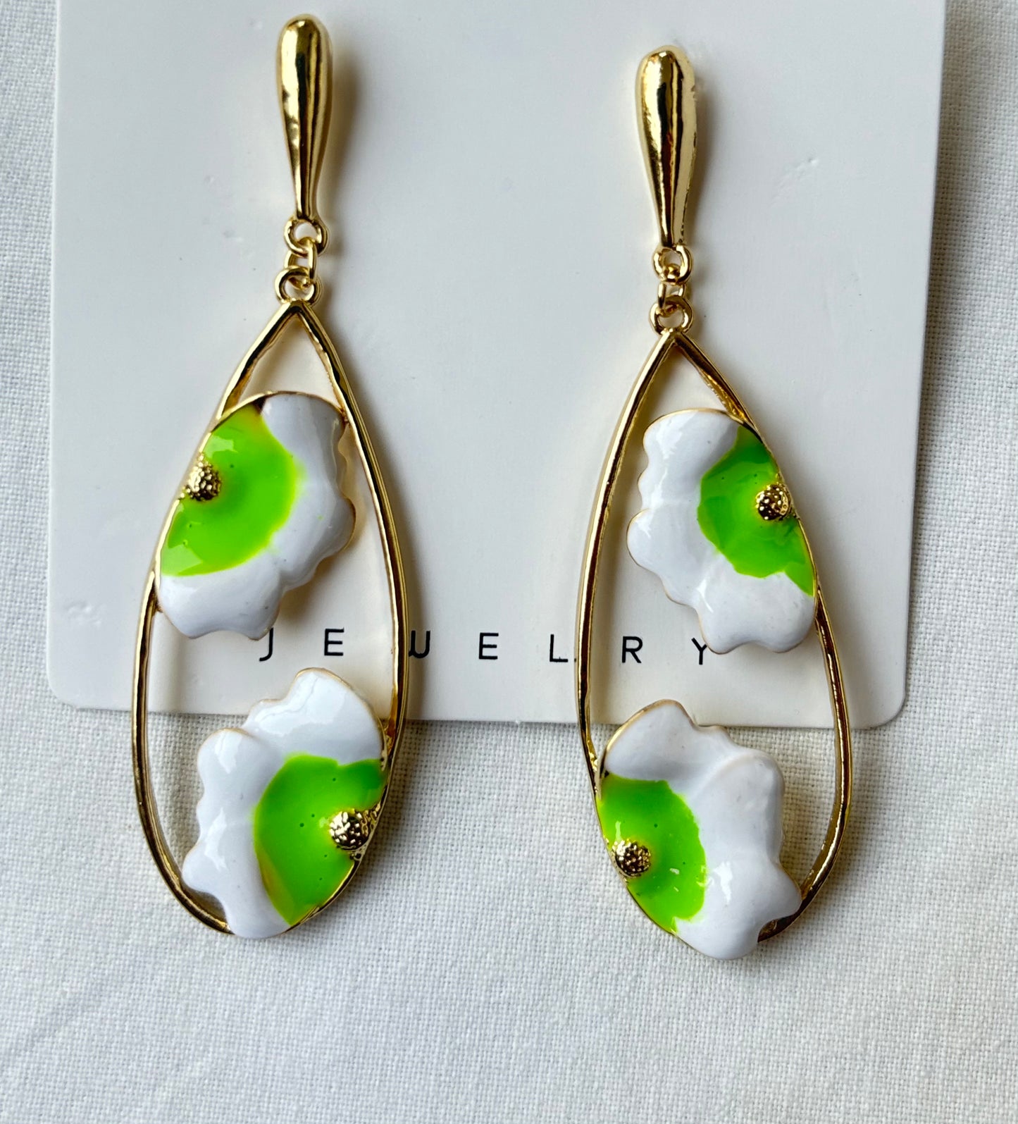 Floral Teardrop Earring