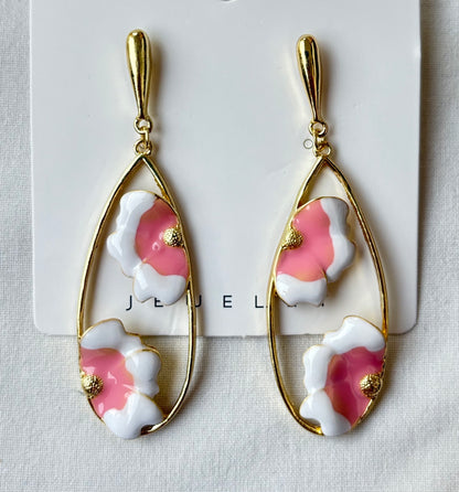 Floral Teardrop Earring