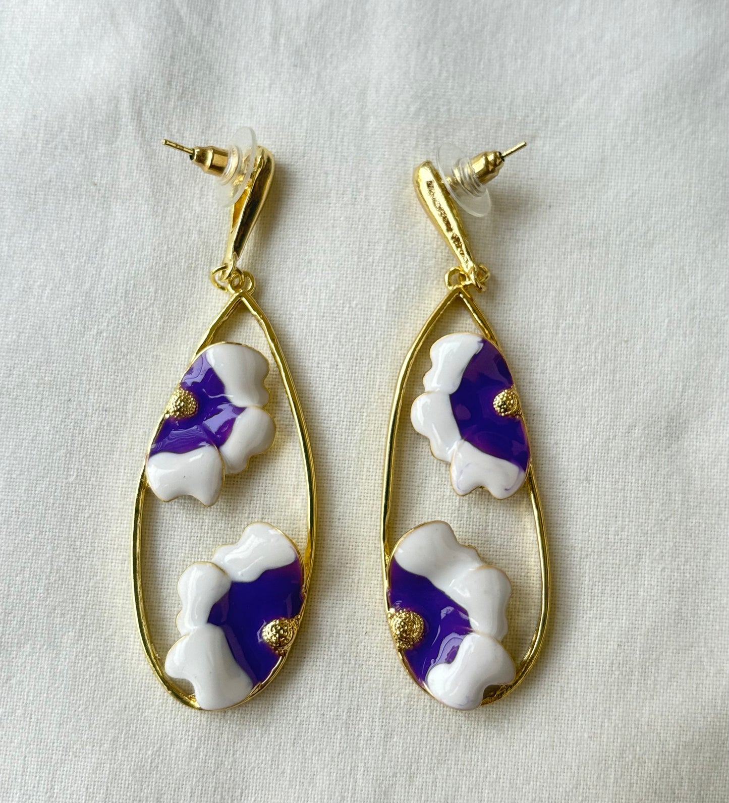 Floral Teardrop Earring