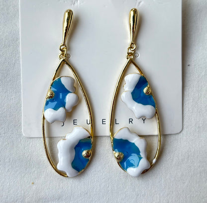 Floral Teardrop Earring