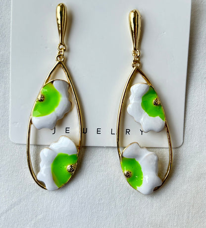 Floral Teardrop Earring