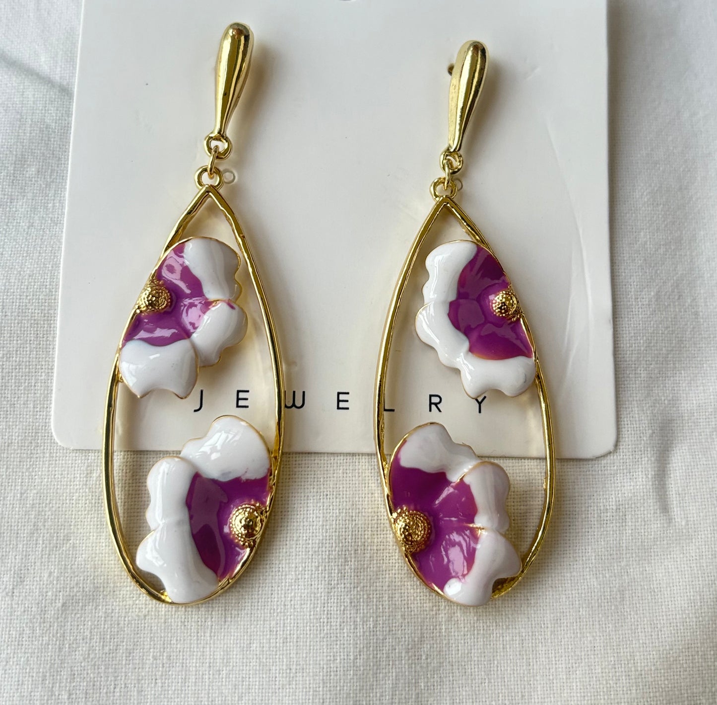 Floral Teardrop Earring